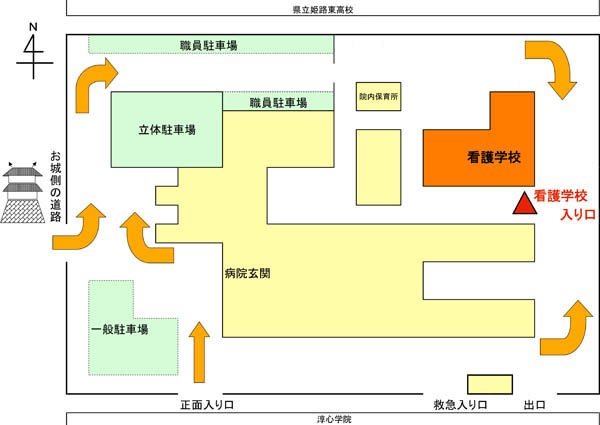病院敷地内マップ